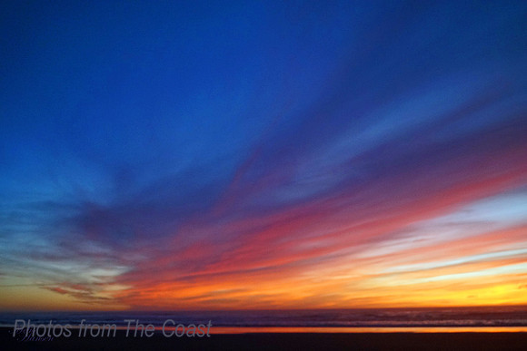 Sunset Light across The Clouds