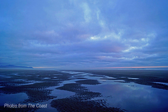 Low Tide, Beautiful Cloudy Sunset