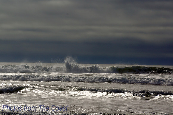 Shining Frothy Winter Ocean