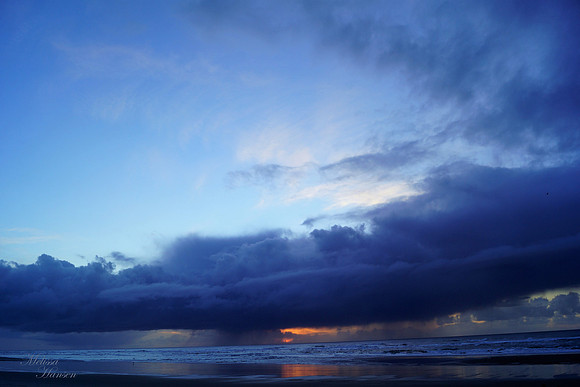 Rain at Sunset