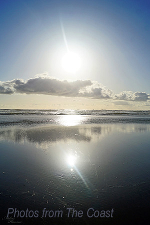 Sun Reflect at Low Tide