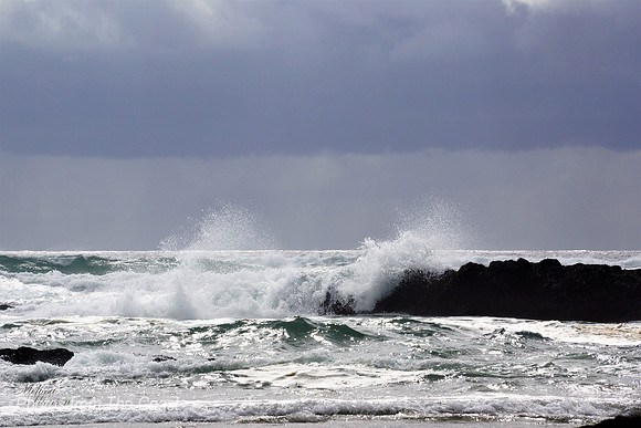 Sparkling Stormy Ocean