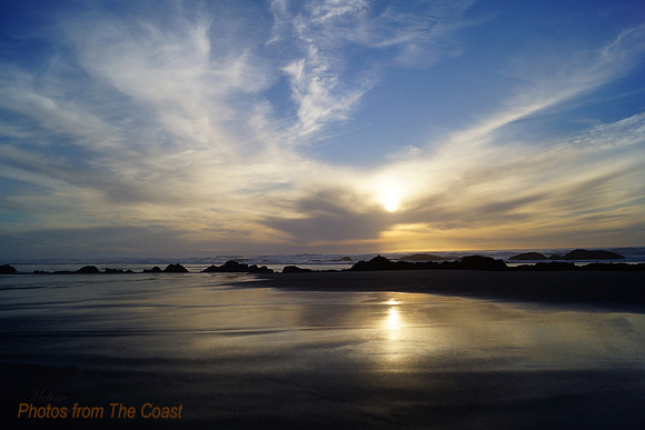 Sunsets at Very Low Tide