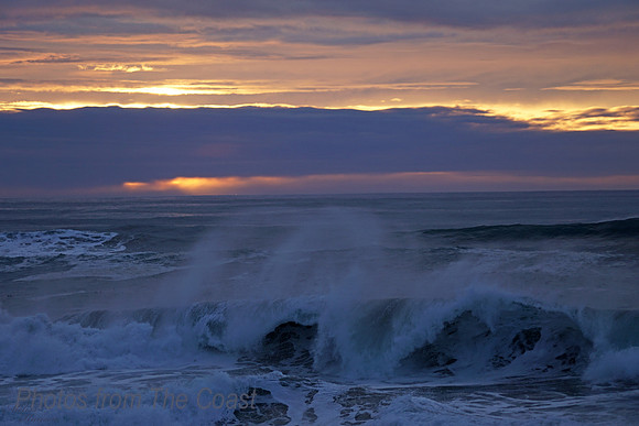 Spindrift at Sunset
