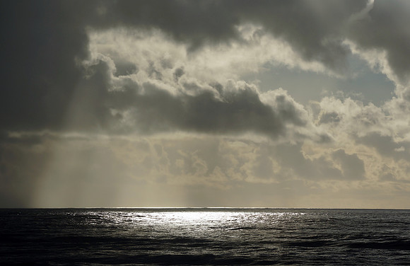 Amazing Light through Winter Storm Clouds