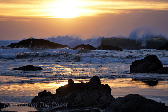 Beautiful Sunset Surf
