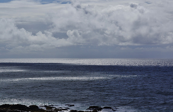 Beautiful Swirly Clouds over Ocean