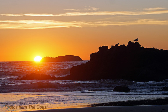 Sun Setting beside The Basalt