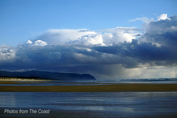 Rain over Heceta Head