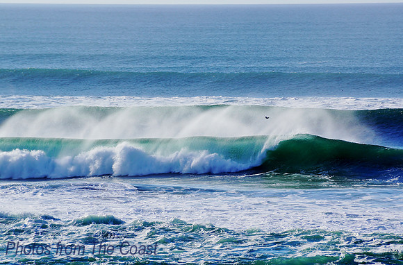 Wonderful Winter Green Waves
