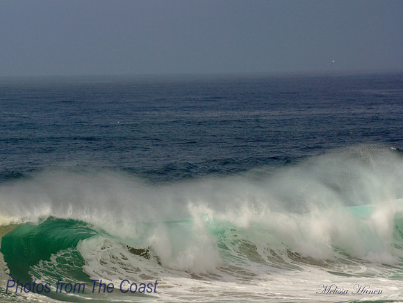 Beautiful Green Wave & Spray
